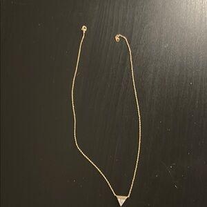 Elegant Gold Triangle Pendant Necklace